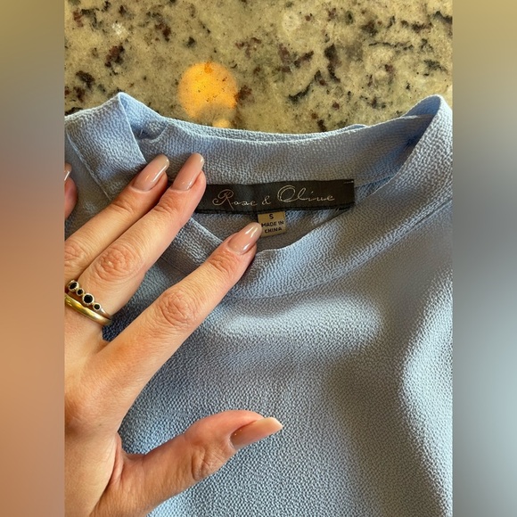 Women’s size small Elegant Blue Sleeveless Top - Picture 7 of 7